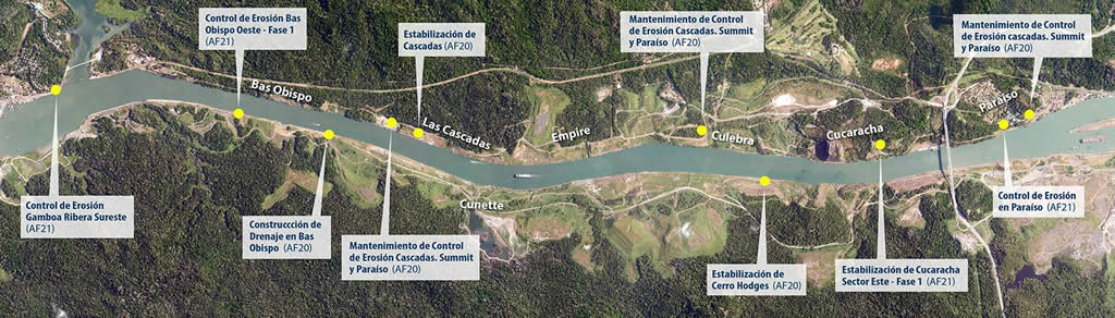 Mantenimiento y vigilancia constante en el Corte Culebra