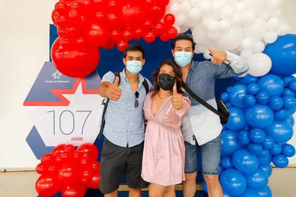 Turistas en el Canal de Panamá