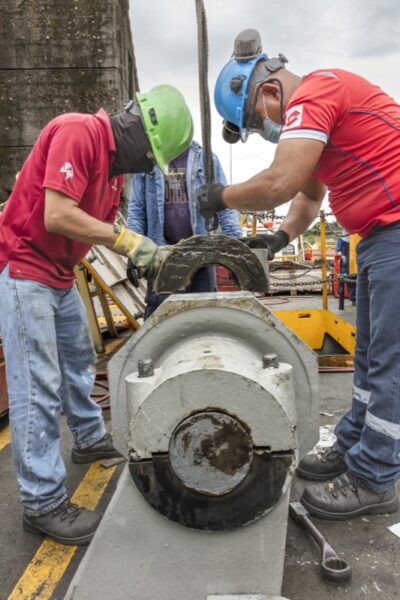 Vertedero de Miraflores - Mantenimiento secuencial - El Faro - Canal de Panamá