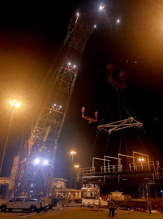 Muelle flotante de Diablo - Mantenimiento - Canal de Panamá