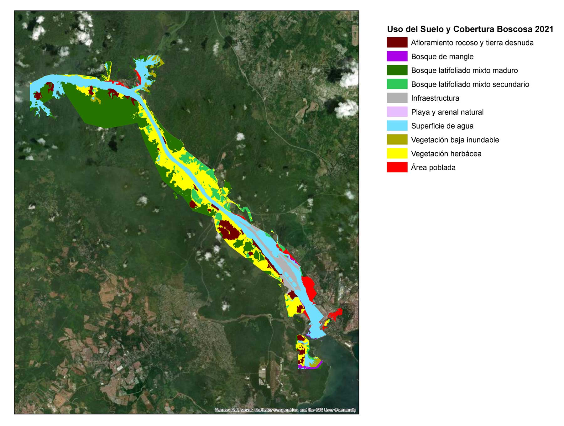 Cobertura vegetal y uso de suelo para el área operativa del Canal, en el sector Pacífico. - Revista El Faro - Canal de Panamá